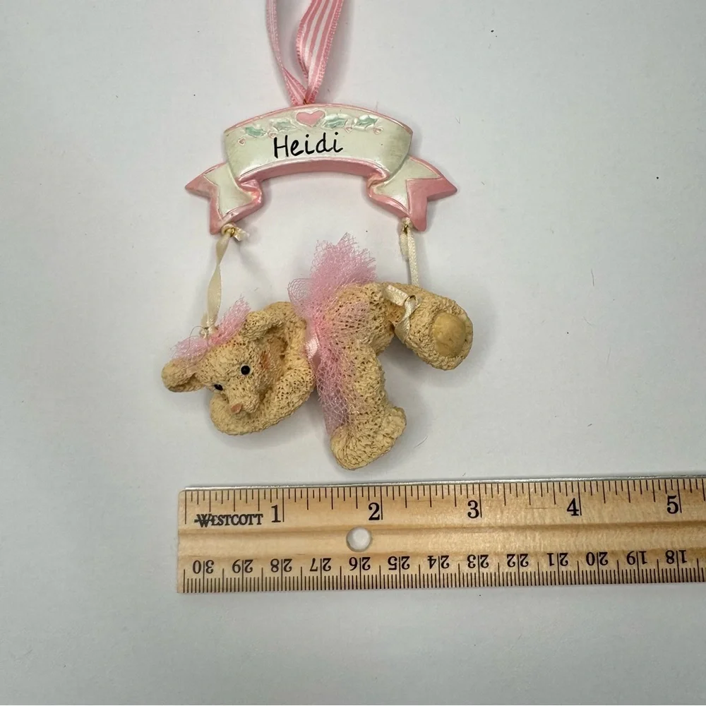 Lot of 3 “HEIDI” Personalized Christmas Ornaments